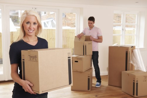 Man with van loading furniture for a local move in Bromley