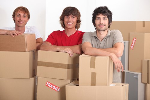 Commercial moving team planning a business relocation in Bromley