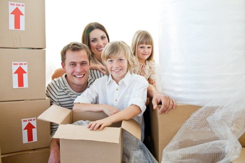 Fragile items carefully packed for transport in Bromley