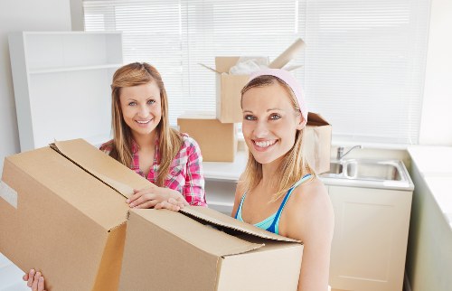 Packed boxes and furniture ready for home removals in Bromley